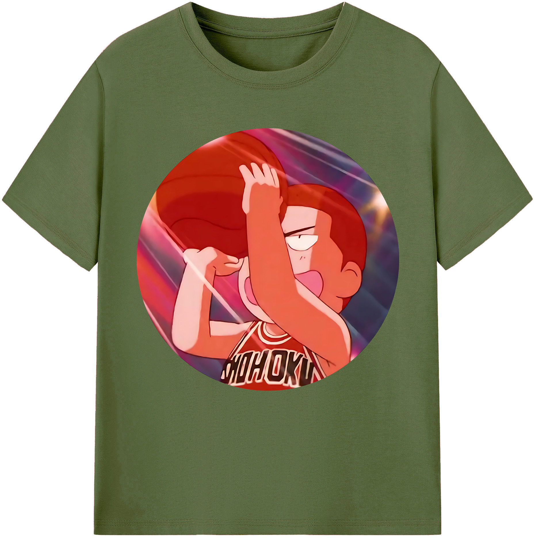 SLAM DUNK／スラムダンク 綿100％半袖Tシャツ（フロントプリント）